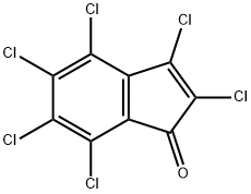 1H-Inden-1-one,2,3,4,5,6,7-hexachloro- 구조식 이미지