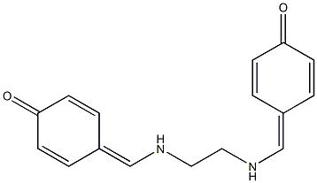 4-[[2-[(4-oxo-1-cyclohexa-2,5-dienylidene)methylamino]ethylamino]methylidene]cyclohexa-2,5-dien-1-one Structure