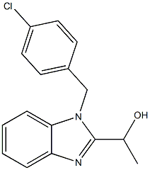 1-(1-(4-chlorobenzyl)-1H-benzo[d]imidazol-2-yl)ethan-1-ol Structure