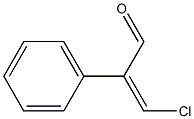 Benzeneacetaldehyde, a-(chloromethylene)- Structure