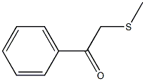 2-methylsulfanyl-1-phenyl-ethanone 구조식 이미지