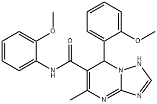 N,7-bis(2-methoxyphenyl)-5-methyl-4,7-dihydro-[1,2,4]triazolo[1,5-a]pyrimidine-6-carboxamide Structure