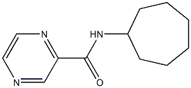 N-cycloheptylpyrazine-2-carboxamide Structure