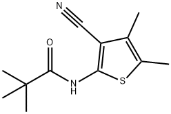 N-(3-cyano-4,5-dimethylthiophen-2-yl)-2,2-dimethylpropanamide Structure