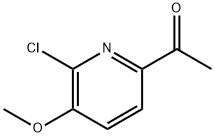 1-(6-Chloro-5-methoxy-pyridin-2-yl)-ethanone 구조식 이미지