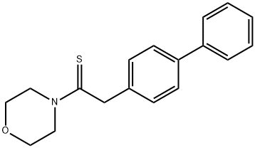 1-Morpholin-4-yl-2-(4-phenylphenyl)ethanethione 구조식 이미지