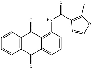 N-(9,10-dioxoanthracen-1-yl)-2-methylfuran-3-carboxamide Structure