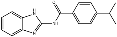 N-(1H-benzimidazol-2-yl)-4-propan-2-ylbenzamide 구조식 이미지