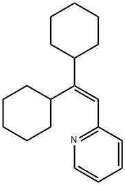 2-(2,2-Dicyclohexylvinyl)pyridine 구조식 이미지