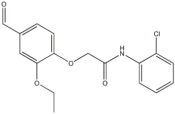 N-(2-chlorophenyl)-2-(2-ethoxy-4-formylphenoxy)acetamide Structure