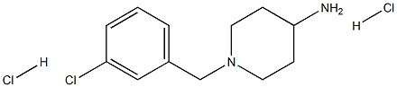 1-(3-Chlorobenzyl)piperidin-4-amine dihydrochloride Structure