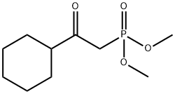 Phosphonic acid, (2-cyclohexyl-2-oxoethyl)-, dimethyl ester 구조식 이미지