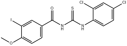 N-{[(2,4-dichlorophenyl)amino]carbonothioyl}-3-iodo-4-methoxybenzamide Structure