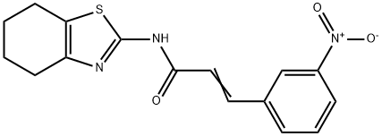 (E)-3-(3-nitrophenyl)-N-(4,5,6,7-tetrahydro-1,3-benzothiazol-2-yl)prop-2-enamide Structure