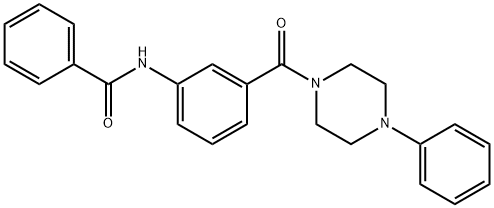 N-[3-(4-phenylpiperazine-1-carbonyl)phenyl]benzamide Structure
