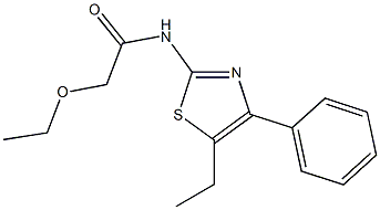 2-ethoxy-N-(5-ethyl-4-phenyl-1,3-thiazol-2-yl)acetamide Structure