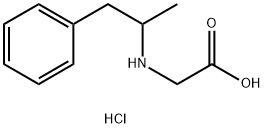 Glycine, N-(1-methyl-2-phenylethyl)-, hydrochloride Structure