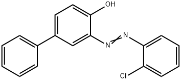 3-[(2-chlorophenyl)diazenyl]-4-biphenylol 구조식 이미지