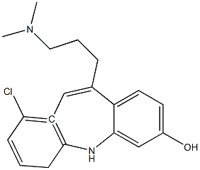 9-chloro-11-[3-(dimethylamino)propyl]-5,6-dihydrobenzo[b][1]benzazepin-3-ol Structure