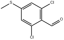 2,6-Dichloro-4-(methylthio)benzaldehyde 구조식 이미지