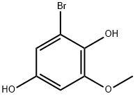 2-bromo-6-methoxybenzene-1,4-diol 구조식 이미지