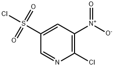 3-Pyridinesulfonyl chloride, 6-chloro-5-nitro- 구조식 이미지