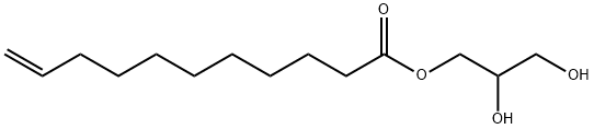 10-Undecenoic acid, 2,3-dihydroxypropyl ester Structure