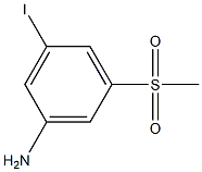 Benzenamine, 3-iodo-5-(methylsulfonyl)- Structure