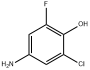 Phenol, 4-amino-2-chloro-6-fluoro- Structure