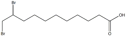 Undecanoic acid,10,11-dibromo- 구조식 이미지