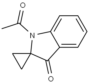 Spiro[cyclopropane-1,2'-[2H]indol]-3'(1'H)-one,1'-acetyl- 구조식 이미지
