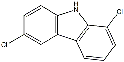 9H-Carbazole, 1,6-dichloro- 구조식 이미지