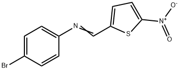 (4-bromophenyl)[(5-nitro-2-thienyl)methylene]amine 구조식 이미지