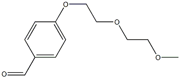 Benzaldehyde, 4-[2-(2-methoxyethoxy)ethoxy]- 구조식 이미지