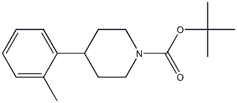 1-Piperidinecarboxylic acid, 4-(2-methylphenyl)-, 1,1-dimethylethyl ester Structure