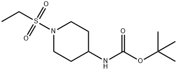 tert-Butyl N-[1-(ethanesulfonyl)piperidin-4-yl]carbamate 구조식 이미지