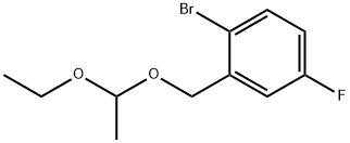 Benzene, 1-bromo-2-[(1-ethoxyethoxy)methyl]-4-fluoro- Structure