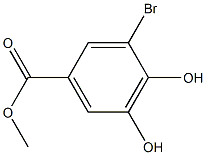 Benzoic acid, 3-bromo-4,5-dihydroxy-, methyl ester Structure