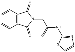2-(1,3-dioxoisoindolin-2-yl)-N-(thiazol-2-yl)acetamide 구조식 이미지