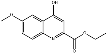 2-Quinolinecarboxylic acid, 4-hydroxy-6-methoxy-, ethyl ester Structure