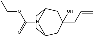 8-Azabicyclo[3.2.1]octane-8-carboxylic acid, 3-hydroxy-3-(2-propen-1-yl)-, ethyl ester Structure