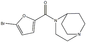 1,4-Diazabicyclo[3.2.2]nonane, 4-[(5-bromo-2-furanyl)carbonyl]- Structure