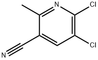 3-Pyridinecarbonitrile, 5,6-dichloro-2-methyl- 구조식 이미지