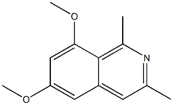 Isoquinoline, 6,8-dimethoxy-1,3-dimethyl- 구조식 이미지