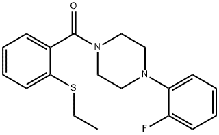 [2-(ethylsulfanyl)phenyl][4-(2-fluorophenyl)piperazin-1-yl]methanone Structure