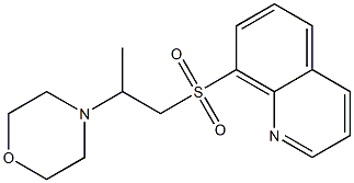 4-(1-quinolin-8-ylsulfonylpropan-2-yl)morpholine Structure