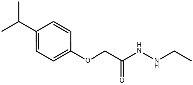 N'-ethyl-2-(4-propan-2-ylphenoxy)acetohydrazide Structure