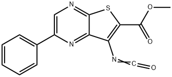 methyl 7-isocyanato-2-phenylthieno[2,3-b]pyrazine-6-carboxylate Structure