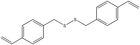 Disulfide, bis[(4-ethenylphenyl)methyl] Structure