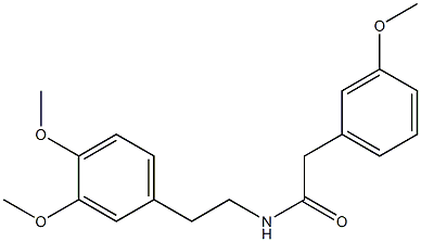 N-[2-(3,4-dimethoxyphenyl)ethyl]-2-(3-methoxyphenyl)acetamide Structure